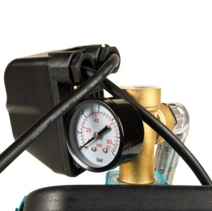 Hidrofor Detoolz 1.1 kW, debit maxim 2480lh, inaltime maxima de pompare 45m, corp pompa fonta, butelie 50L, ejector - Img 5