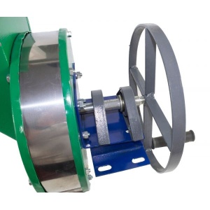 Razatoare fructe manuala, fulie atasare motor, Partial Inox Vinita, 200 kg/h - Img 2