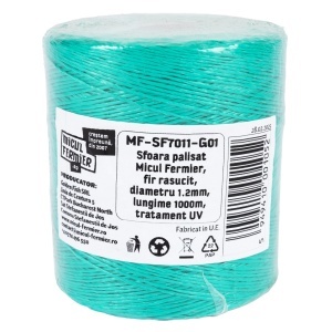 Sfoara palisat Micul Fermier, fir rasucit, diametru 1.2mm, lungime 1000m, tratament UV