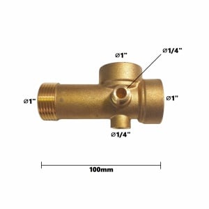 Teu de lagatura din alama cu 5 cai 10cm 300g, Elefant - Img 4