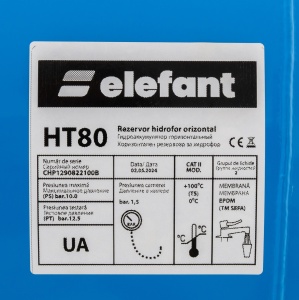 Vas de expansiune , 80L, orizontal, Elefant - Img 4