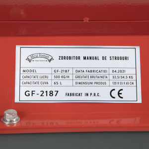 Zdrobitor manual de struguri DG04C desciorchinator - Img 5