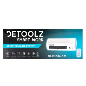 Aeroterma de perete Detoolz, 2KW, 2 trepte de putere, cu afisaj LED si termostat - Img 6