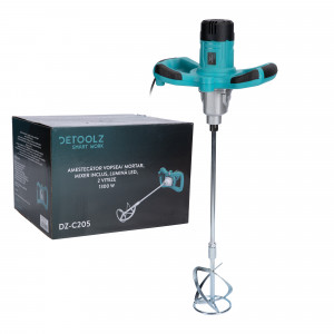 Amestecator vopsea/mortar DETOOLZ DZ-C205 1300W, mixer, 2 viteze - Img 3