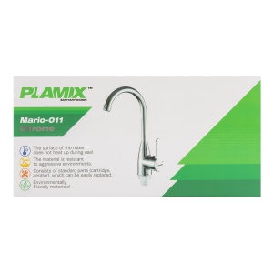 Baterie bucatarie din plastic PLAMIX Mario-011 Chrome - Img 8