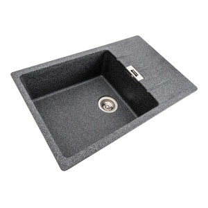 Chiuveta de bucatarie Elefant Premium Roma Grafit,775x500 mm - Img 2