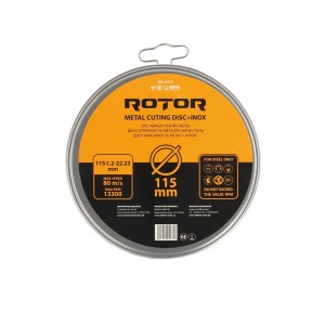 Disc abraziv pentru metal+inox ROTOR 115*1,2*22,23 - Pachet 10 bucati - Img 3