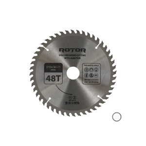 Disc taiat lemn ROTOR 210*30/25 cu adaptor 48T - Img 2