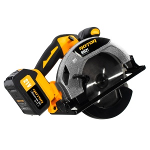 Fierastrau circular pe acumulator ROTOR RSC21, 21V/ 3Ah, 1000 W, 4300 rot/min, Brushless - Img 2