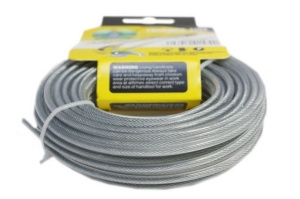 Fir motocoasa(trimmer) Micul Fermier, 2.7mm*10m, insertie metalica - Img 2