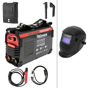 Pachet Promo 2023 Aparat de Sudura Invertor Almaz 270a AZ ES004 + Masca de sudura heliomata, toate accesoriile sunt incluse - Img 1