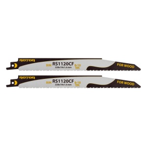 Panza fierastrau sabie pentru lemn228x19x1,6 mm ROTOR RS1120CF Set 2 buc - Img 3