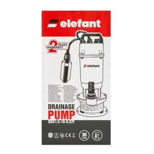 Pompa de drenaj submersibila ELEFANT QDX1.5-16-0.37F cu plutitor, 370W, 50 l/min, inaltime refulare 16 m - Img 5