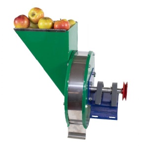 Razatoare fructe manuala, fulie atasare motor, Partial Inox Vinita, 200 kg/h - Img 3