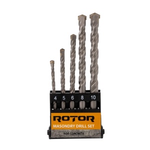 Set burghie pentru beton, 5 piese ROTOR RBB5 - Img 3