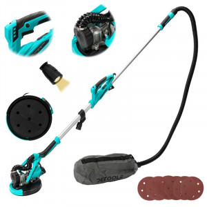 Slefuitor pentru perete extensibil cu aspirator Ø215 750W DETOOLZ DZ-C200 - Img 1