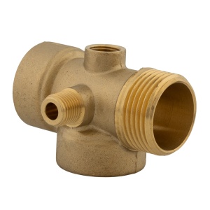 Teu de lagatura din alama cu 5 cai 7cm 170g, Elefant - Img 5