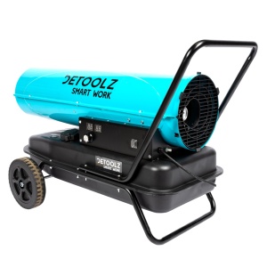 Tun de caldura pe motorina Detoolz, 30kW, 35L, cu roti de transport - Img 5