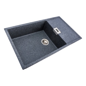 Chiuveta de bucatarie Elefant Premium Diamond Grafit , 856x500 mm - Img 3