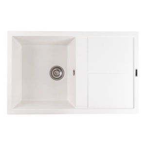 Chiuveta de bucatarie Elefant Premium Selena Alb 785x495mm - Img 11
