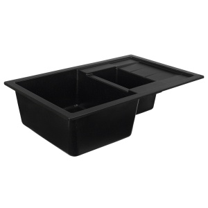 Chiuveta de bucatarie Elefant Premium Toskana Negru metalic 775x495 mm - Img 9