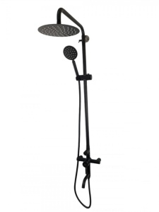 Coloana de dus Mixxus SUS-009-J NEGRU, 120 cm baterie si para, monocomanda, furtun flexibil - Img 6