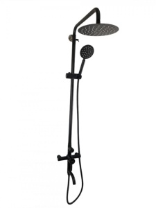 Coloana de dus Mixxus SUS-009-J NEGRU, 120 cm baterie si para, monocomanda, furtun flexibil - Img 7