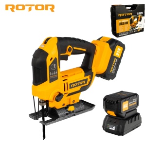 Fierastrau pendular pe acumulator ROTOR RJS21,21V/ 3 Ah, 750W, 3000 rot/min - Img 1