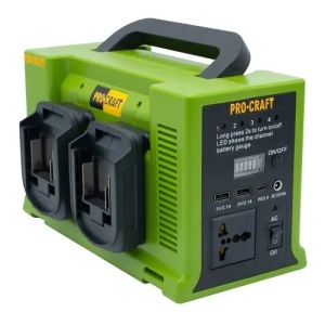 Invertor portabil pe acumulator PROCRAFT PSI20 330 W, 12 V / 5 A, Lanternă LED integrată: 10 W / 6 W - Img 6
