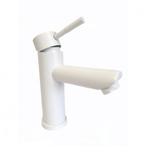 MIXXUS SUS-001-A WHITE baterie lavoar cu gura scurta din otel inoxidabil - Img 1