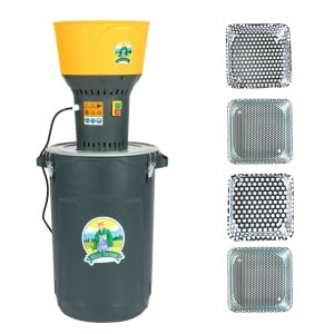 Moara electrica 1300W/19000 rpm cu galeata plastic 60L - Img 4