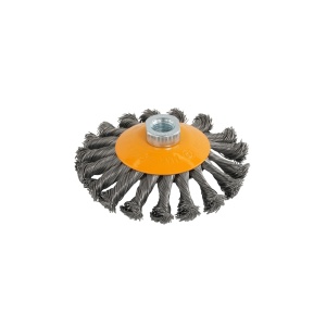 Perie de sarma conica cu noduri ROTOR 115mm M14 - Img 5