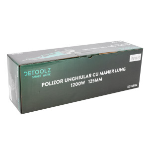 Polizor unghiular 1200W 125mm cu maner lung DETOOLZ DZ-SE114 - Img 4