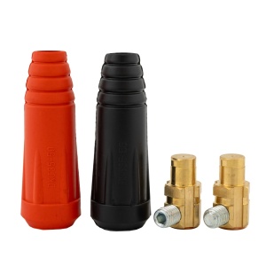 SET 2 CONECTORI CABLU SUDURA 35-50 TATA , 200-300A - Img 3