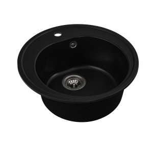 Chiuveta de bucătărie Elefant Premium Luna, Negru metalic , 510 mm - Img 4