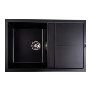 Chiuveta de bucatarie Elefant Premium Selena Negru 785x495mm - Img 12