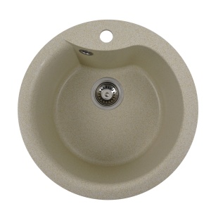 Chiuveta de bucătărie Elefant Premium Turas 480 , Nisip bej 482 mm - Img 10