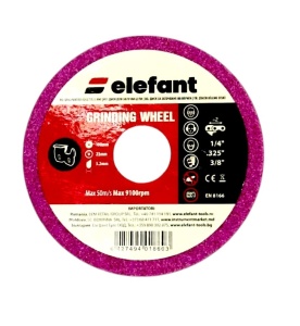 Disc pentru ascutire lant 100x3.2x23mm, Elefant - Img 2