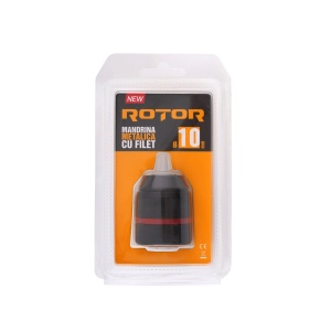 Mandrină metalică 10 mm cu filet – ROTOR - Img 3
