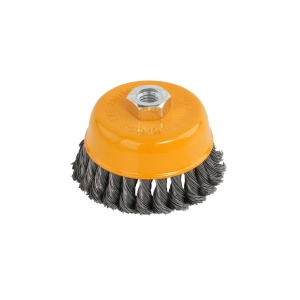 Perie de sarma tip cupa cu noduri rasucite ROTOR 100mm M14 - Img 5
