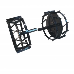 Set roti metalice 470x195 cu manicot, diametru ax 33mm, Elefant - Img 11