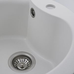 Chiuveta de bucătărie Elefant Premium Turas 480 , Alb 482 mm - Img 6