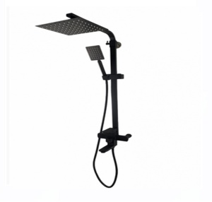Coloana de dus Mixxus KUB-009-J NEGRU, 120 cm baterie si para, monocomanda, furtun flexibil - Img 8