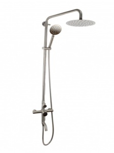 Coloana de dus Mixxus SUS-009-J, 120 cm baterie si para, monocomanda, furtun flexibil - Img 8