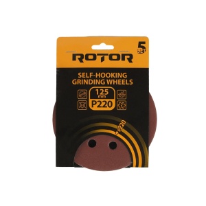 Disc abraziv pentru slefuitor cu excentric ROTOR 125 P220 - Pachet 5 bucati - Img 3