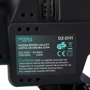 Masina pentru ascutit lantul de drujba 220W DETOOLZ DZ-D111 - Img 6