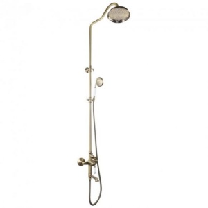 MIXXUS PREMIUM VINTAGE BRONZE 009-J baterie baie cu coloana de dus din alama - Img 5