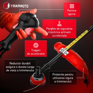 Motocoasa benzina Yamamoto YMA.56 , 2T, 5.8 CP, 10000 rpm - Img 4