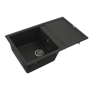 Chiuveta de bucatarie Elefant Premium Selena Negru metalic 785x495mm - Img 3