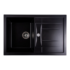 Chiuveta de bucătărie Elefant Premium Troya 7850 , Negru 776x496 mm - Img 13